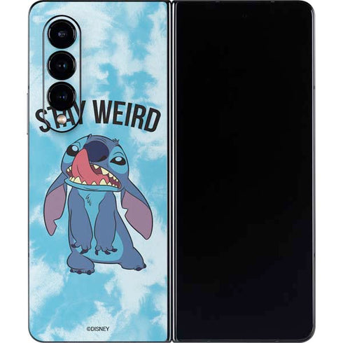 Disney Lilo and Stitch Stay Weird Galaxy Z Fold4 5G Skin