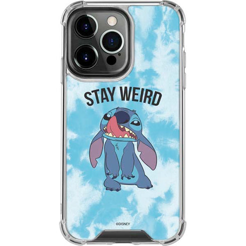 Disney Lilo and Stitch Stay Weird iPhone 13 Pro Clear Case