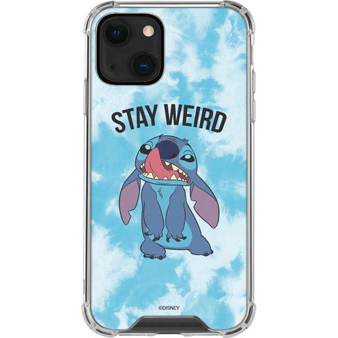 Disney Lilo and Stitch Stay Weird iPhone 15 Plus Clear Case