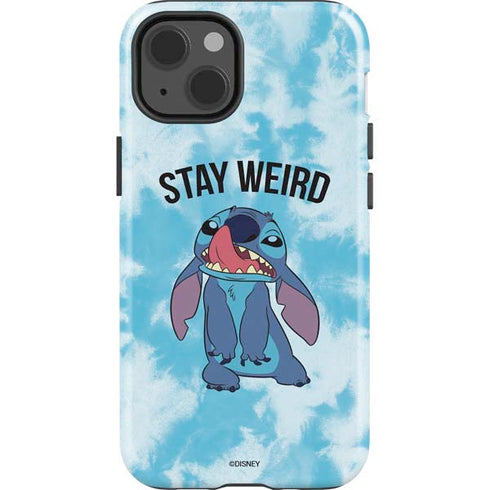 Disney Lilo and Stitch Stay Weird iPhone 15 Impact Case