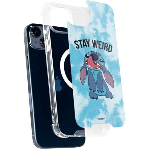 Disney Lilo and Stitch Stay Weird iPhone 15 Plus MagSafe Case