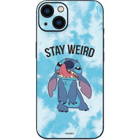 Disney Lilo and Stitch Stay Weird iPhone 15 Plus Skin