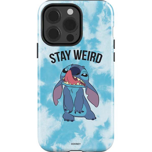 Disney Lilo and Stitch Stay Weird iPhone 15 Pro Impact Case
