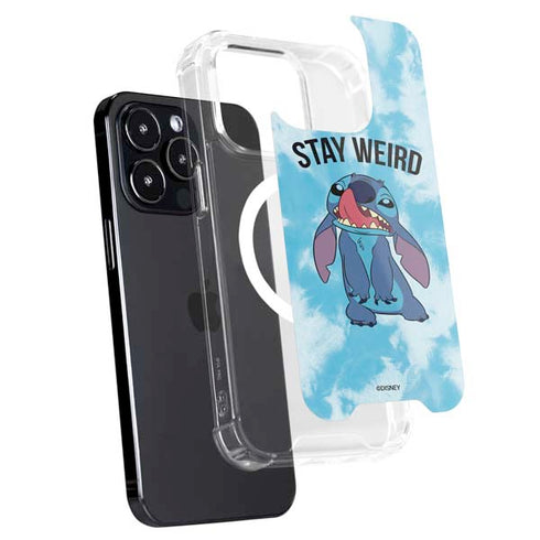 Disney Lilo and Stitch Stay Weird iPhone 15 Pro MagSafe Case