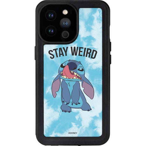 Disney Lilo and Stitch Stay Weird iPhone 14 Pro Max Waterproof Case
