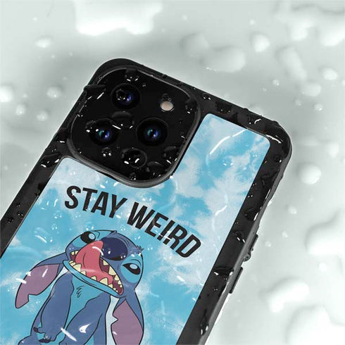 Disney Lilo and Stitch Stay Weird iPhone 14 Pro Max Waterproof Case