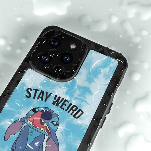 Disney Lilo and Stitch Stay Weird iPhone 15 Pro Waterproof Case
