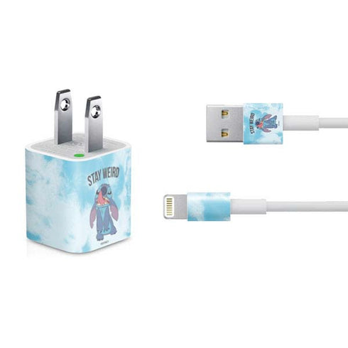 Disney Lilo and Stitch Stay Weird iPhone Charger (5W USB) Skin
