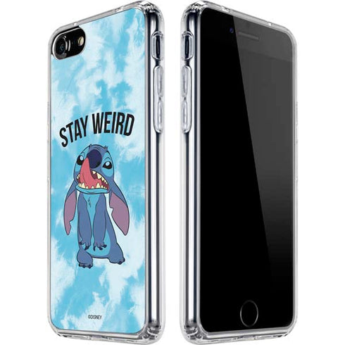 Disney Lilo and Stitch Stay Weird iPhone SE (2nd & 3rd Gen) Clear Case