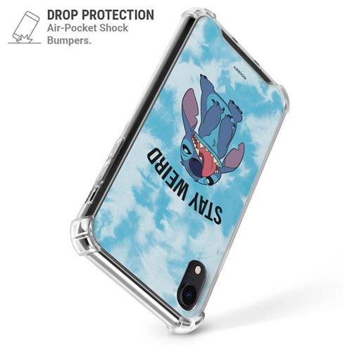 Disney Lilo and Stitch Stay Weird iPhone XR Clear Case