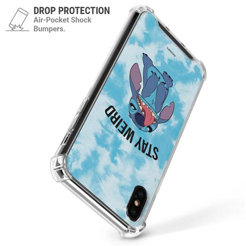 Disney Lilo and Stitch Stay Weird iPhone XS Max Clear Case