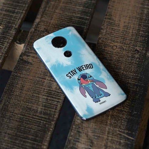 Disney Lilo and Stitch Stay Weird Moto E5 Plus Skin