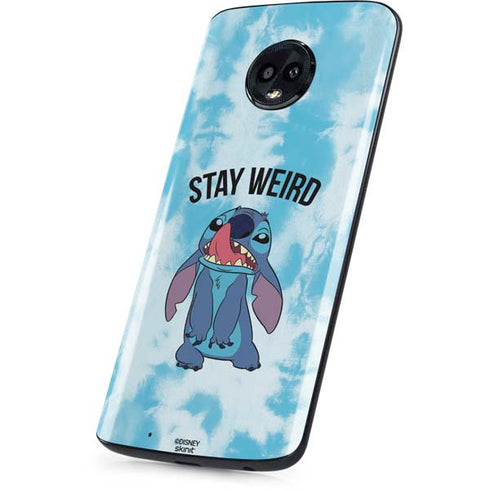 Disney Lilo and Stitch Stay Weird Moto G6 Skin