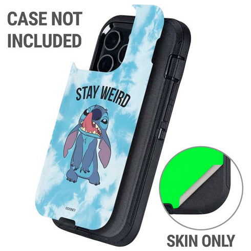 Disney Lilo and Stitch Stay Weird Otterbox Defender iPhone Skin