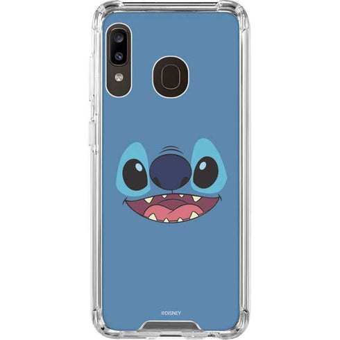 Disney Lilo and Stitch Close Galaxy A30 Clear Case