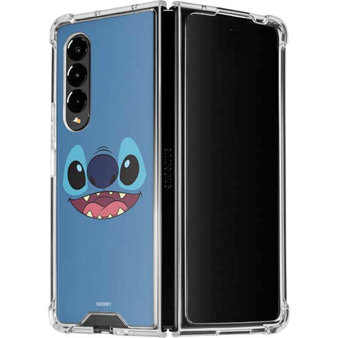 Disney Lilo and Stitch Close Galaxy Z Fold4 5G Clear Case