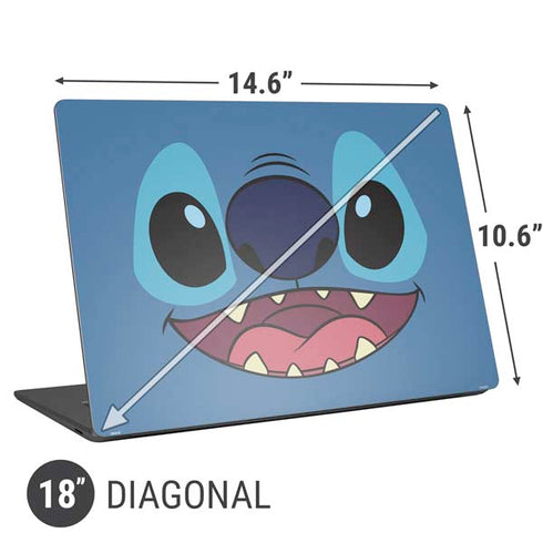Disney Lilo and Stitch Close Universal Laptop 18in (14.6 x 10.6in) Skin