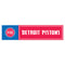 NBA Detroit Pistons 11" x 3" Bumper Sticker