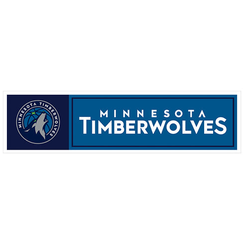 NBA Minnesota Timberwolves 11" x 3" Bumper Sticker