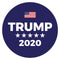 Trump 2020 Blue 4" x 4" Bumper Sticker