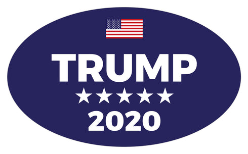Trump 2020 Blue 5" x 3" Bumper Sticker