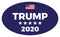 Trump 2020 Blue 5" x 3" Bumper Sticker