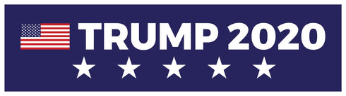 Trump 2020 Blue 11" x 3" Bumper Sticker