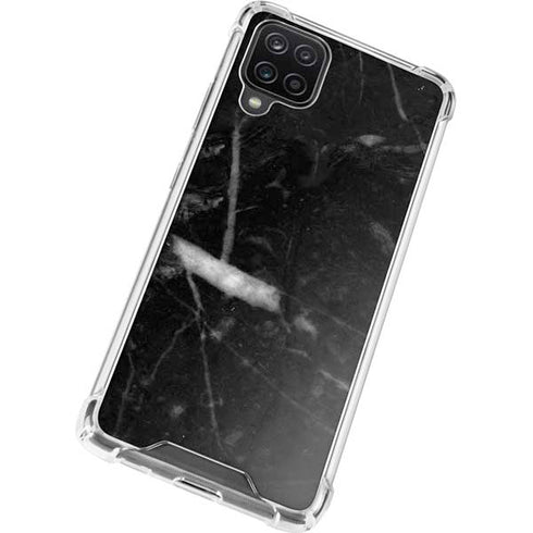 Stone Black Galaxy A12 Clear Case
