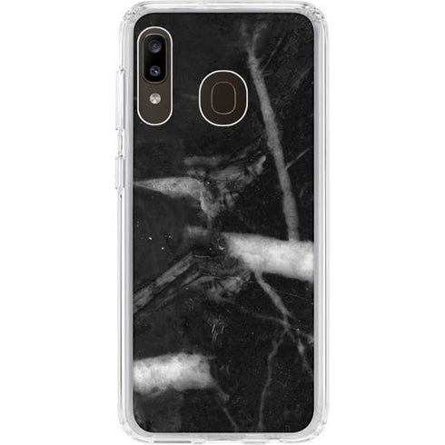 Stone Black Galaxy A20 Clear Case