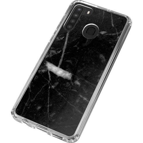 Stone Black Galaxy A21 Clear Case