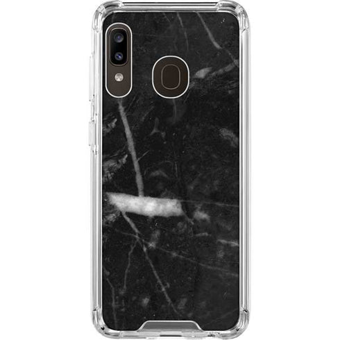 Stone Black Galaxy A30 Clear Case