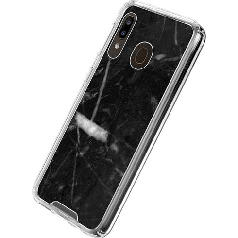 Stone Black Galaxy A30 Clear Case