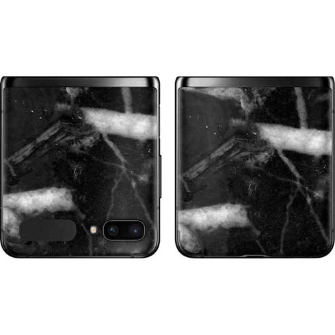Stone Black Galaxy Z Flip Skin