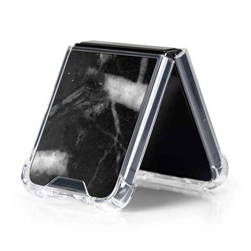 Stone Black Galaxy Z Flip5 5G Clear Case