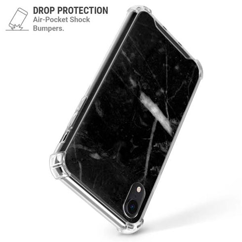 Stone Black iPhone XR Clear Case