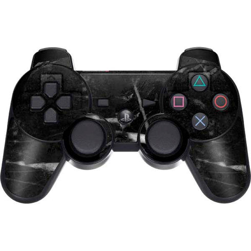 Stone Black PS3 Dual Shock wireless controller Skin
