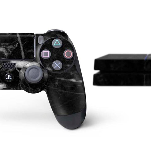 Stone Black PS4 Console and Controller Bundle Skin