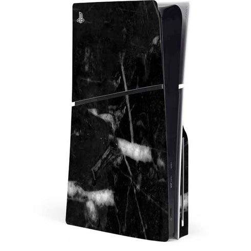 Stone Black PS5 Slim Disk Console Skin