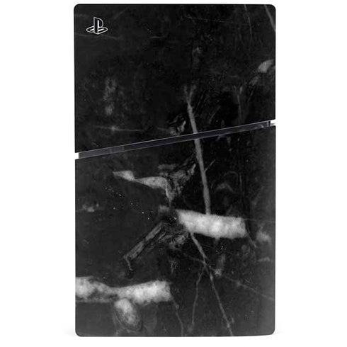 Stone Black PS5 Slim Disk Console Skin