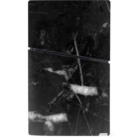 Stone Black PS5 Slim Digital Edition Bundle Skin