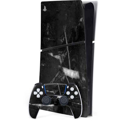 Stone Black PS5 Slim Digital Edition Console Skin