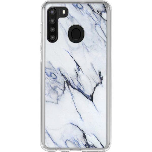 Stone Blue Galaxy A21 Clear Case