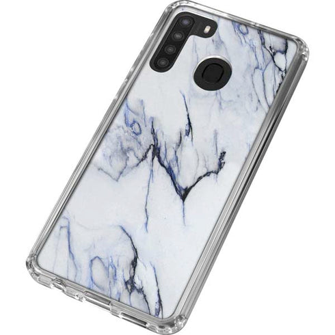 Stone Blue Galaxy A21 Clear Case