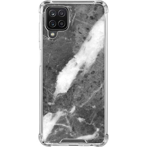 Stone Grey Galaxy A12 Clear Case