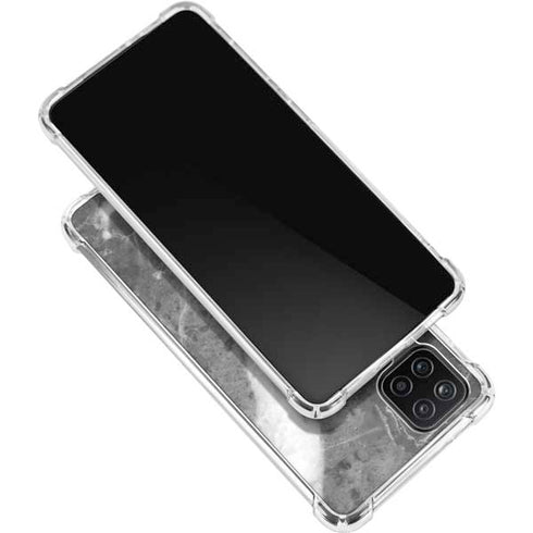 Stone Grey Galaxy A12 Clear Case