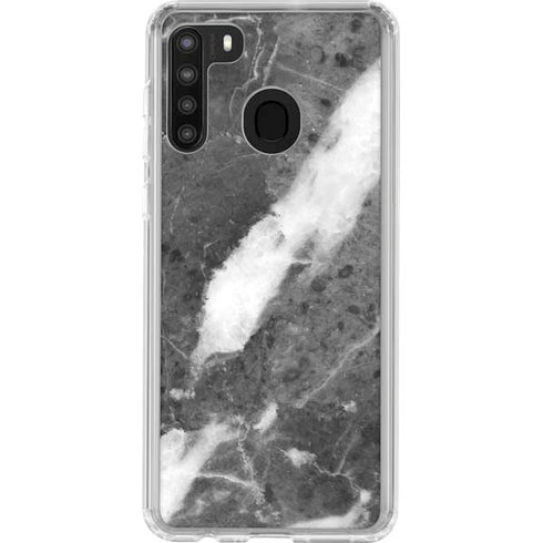 Stone Grey Galaxy A21 Clear Case