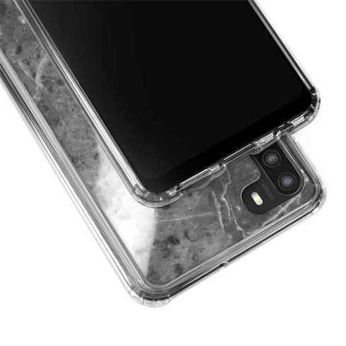 Stone Grey Galaxy A21 Clear Case