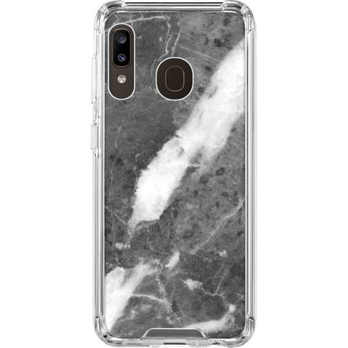 Stone Grey Galaxy A30 Clear Case