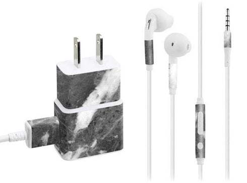 Stone Grey Phone Charger Skin