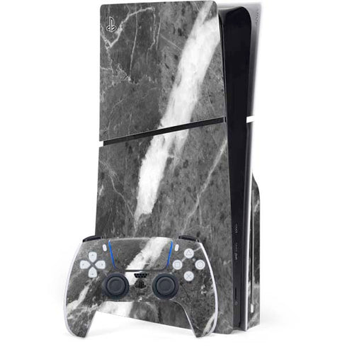 Stone Grey PS5 Slim Disk Bundle Skin